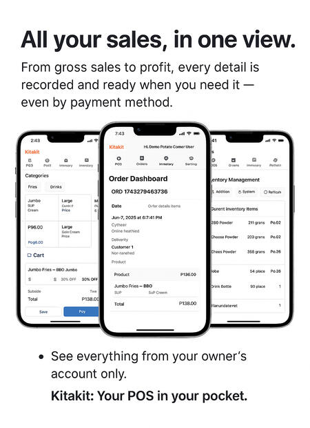 Here’s what your POS dashboard looks like — clear, simple, and automatic.